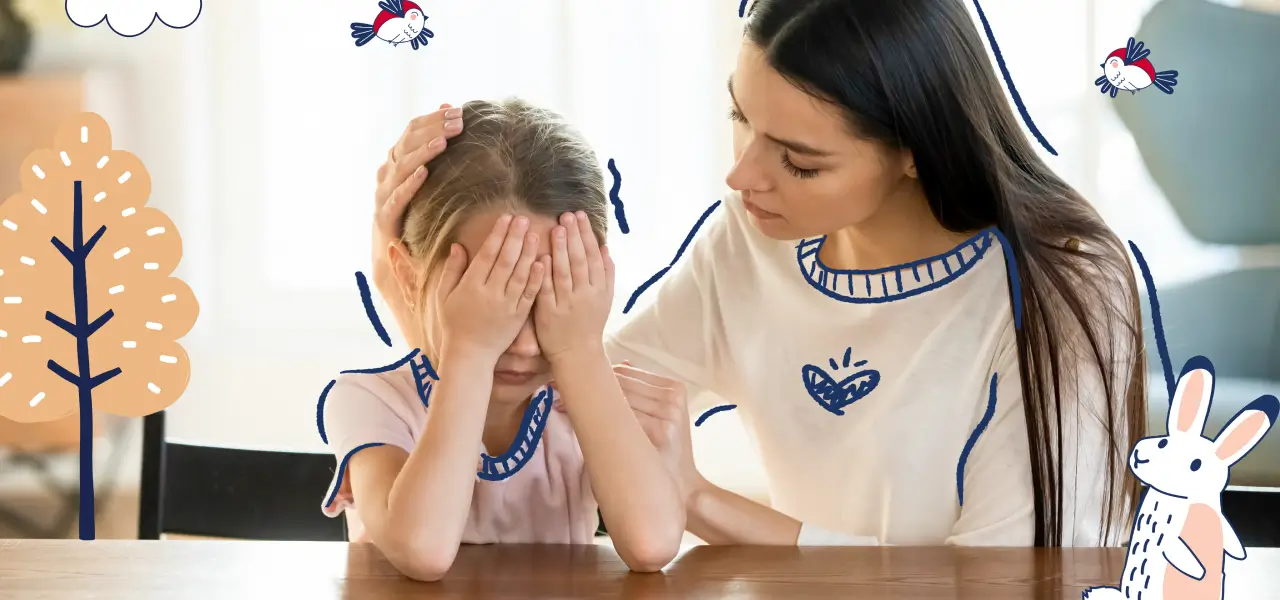 Madre cuidando a su hija